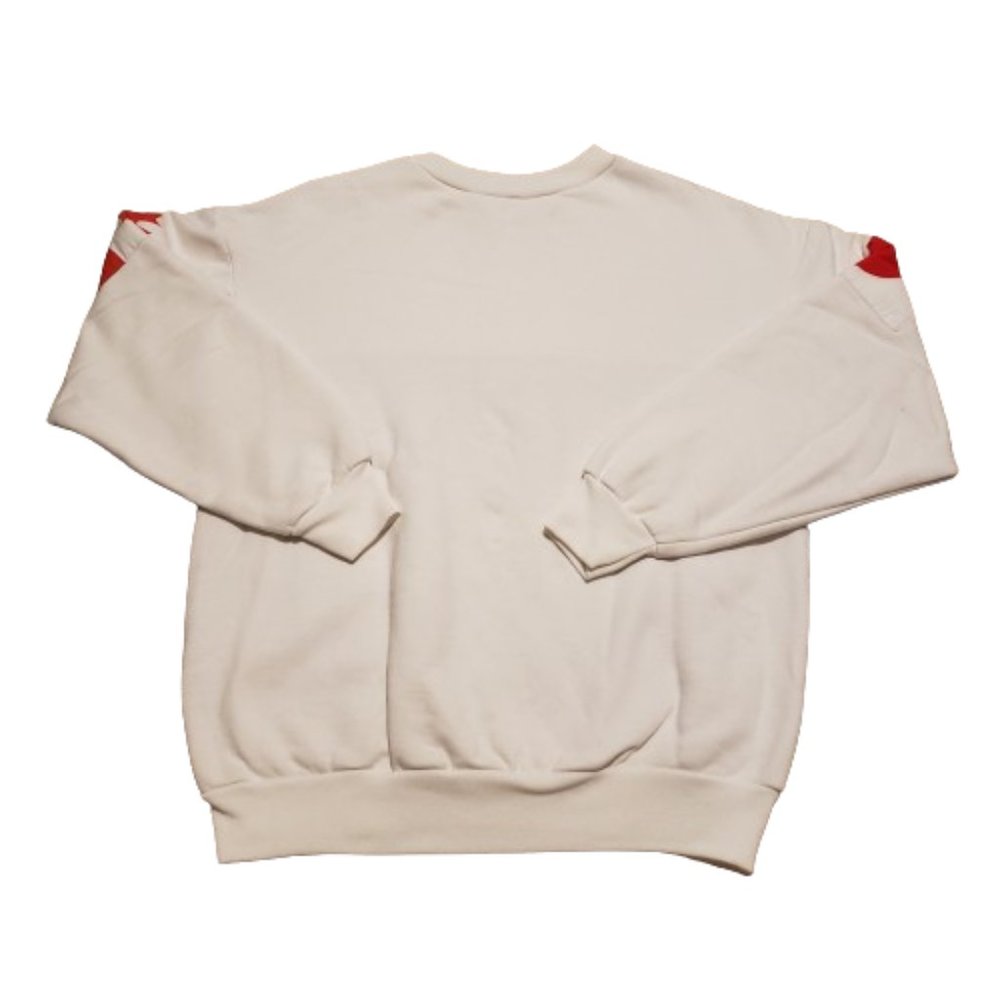 Vintage GABCO Flag Sweater White Red Blue Men's Large L Made in Australia Retro - Picture 2 of 14